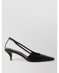 Gucci - Crystal Logo Slingback Pumps Leather Sole - Lyst