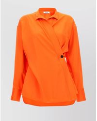 Ferragamo - Satin Asymmetric Shirt - Lyst