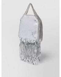 Stella McCartney - Falabella Mini Fringe Sequin Shoulder Bag - Lyst