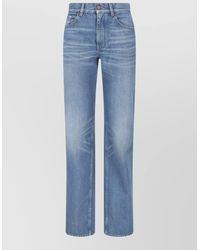 Chloé - Tailored Trousers Belt Loops Back Pockets - Lyst