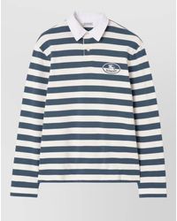 Burberry - Apos;S Striped Cotton Rugby Polo Shirt - Lyst