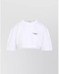 Givenchy - Cotton Cropped T-Shirt - Lyst