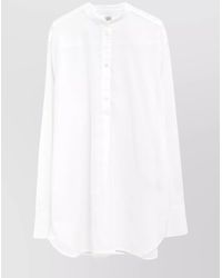 TOTEME - Cotton Stand Collar Shirt - Lyst