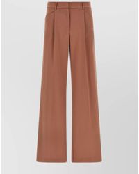 ANDAMANE - Wide-Leg Trousers With Front Pleats And Belt Loops - Lyst