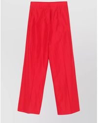 Forte Forte - Wide Leg Trousers With Rear Elasticated Waistband - Lyst