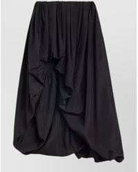 Jil Sander - Draped High-Rise Asymmetric Skirt - Lyst