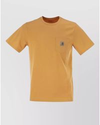 Carhartt - Organic Cotton T Shirt Crew Neck Pocket - Lyst