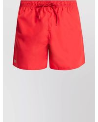 Lacoste - Elastic Waistband Shorts Pockets - Lyst