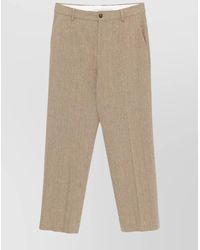 Golden Goose - "Journey" Straight Pant Tailoring Chevronne - Lyst