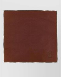 Brunello Cucinelli - Double Face Silk Square Clutch Scarf - Lyst