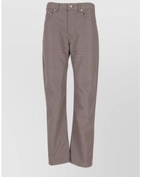 Rick Owens - Straight Leg Pants Belt Loops Back Pockets - Lyst