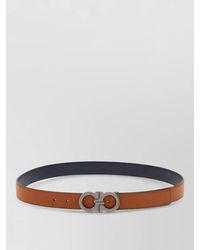 Ferragamo - Calf Leather Reversible Belt - Lyst