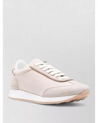 Fabiana Filippi - Low Profile Sneakers Rubber Sole Suede - Lyst