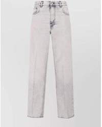Haikure - Cotton Mid-Rise Straight-Leg Jeans - Lyst
