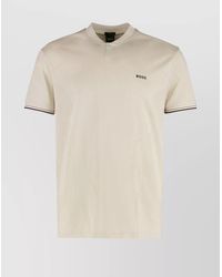 BOSS - Technical Fabric Logo Print Short Sleeve T-Shirt - Lyst