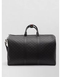 Gucci - Gg Emblem Large Leather Duffle Bag - Lyst