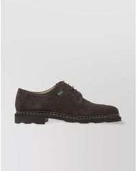 Paraboot - Avignon/Griff Suede Lace-Up Shoes With Rubber Sole - Lyst