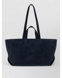 A.P.C. - Drummer Suede Leather Tote Bag - Lyst