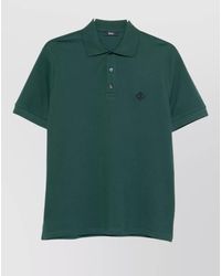 Herno - Logo Cotton Polo Shirt - Lyst