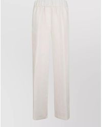 Peserico - Linen Straight Leg Trousers Resca - Lyst
