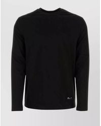 Jil Sander - Cotton Ribbed Crew-Neck T-Shirt - Lyst