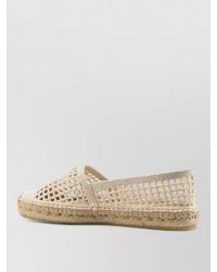 Prada - Loafers Espadrille Sole Round Toe Woven - Lyst