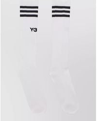 Y-3 - Striped Knee-High Socks - Lyst