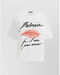 Balmain - Cotton Kiss Print T-Shirt - Lyst