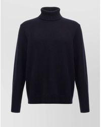 Zanone - Ribbed High Neck Sweater With Long Sleeves - Lyst