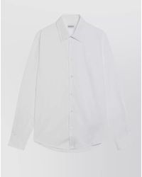 Burberry - Long Sleeve Logo Detail Cotton T Shirt - Lyst