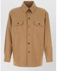 Valentino Garavani - Twill Shirt Long Sleeves Front Pockets - Lyst