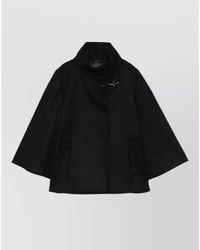 Fay - Wool And Cashmere Cape Coat - Lyst