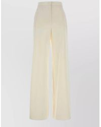 Max Mara - Dentice Stretch Cotton High Waist Trousers - Lyst