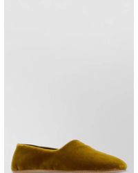 The Row - Velvet Ballerina Slippers Flat Almond Toe - Lyst