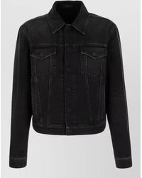 Gucci - Denim Jacket Chest Pockets Long Sleeves - Lyst