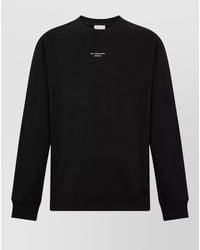 Drole de Monsieur - Cotton Crew Neck Sweatshirt Embroidered Detail - Lyst