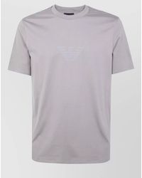 Emporio Armani - Short Sleeve Crew Neck Cotton T-Shirt - Lyst