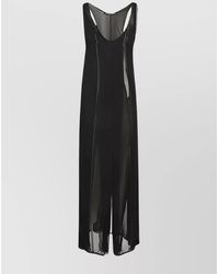 Y. Project - Viscose Sleeveless Midi Dress - Lyst