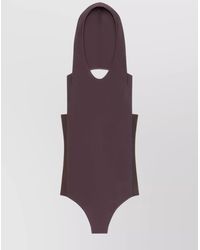 Courreges - Sleeveless Hooded Bodysuit - Lyst