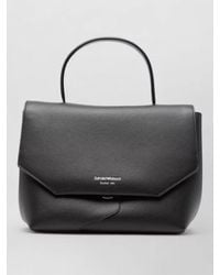 Emporio Armani - Medium Leather Shoulder Bag Top Handle Strap - Lyst