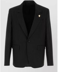 Gucci - Single-Breasted Gg Wool Blazer - Lyst