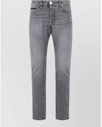 Philipp Plein - Straight Leg Cotton Jeans Five Pockets - Lyst