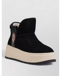 Ash - Suede Leather Platform Ankle Boots - Lyst