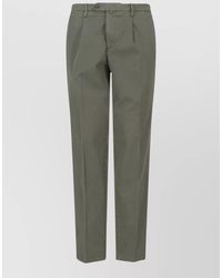 Briglia 1949 - Tailored Pants Straight Cut Back Pockets Belt Loops - Lyst
