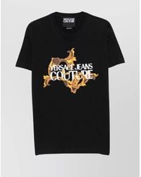 Versace Jeans Couture - Cotton Graphic-Print Short-Sleeve T-Shirt - Lyst