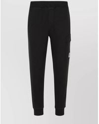 C.P. Company - Cotton Fleece Relaxed-Fit Cargo Track Pants - Lyst