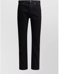 Golden Goose - Cotton Slim-Fit Mid-Rise Straight-Leg Jeans - Lyst