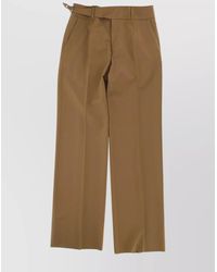 Dolce & Gabbana - Virgin Wool Wide-Leg Tailored Trousers - Lyst