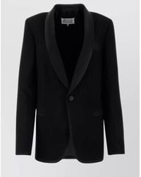 Maison Margiela - Wool Single-Breasted Blazer - Lyst