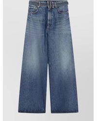 Sportmax - Oversized Low-Rise Denim Trousers - Lyst